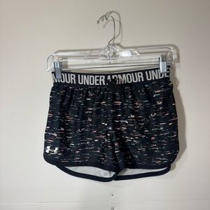 Under Armour Kids Black Multicolor Shorts